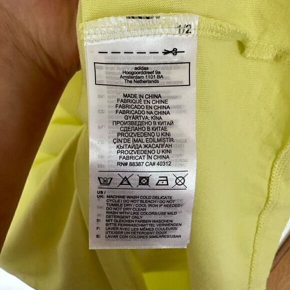 IVY PARK X Adidas Collaboration Frozen Yellow Unisex Oversized Short Sleeve Tee - Picture 6 of 9